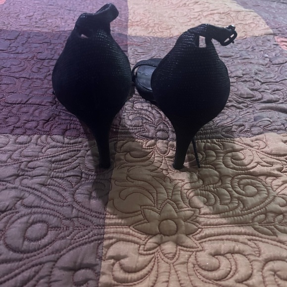Stuart Weitzman Black Strappy Heels